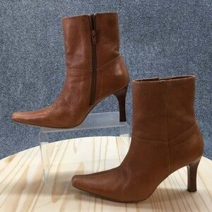 Brown Leather Ankle Boots